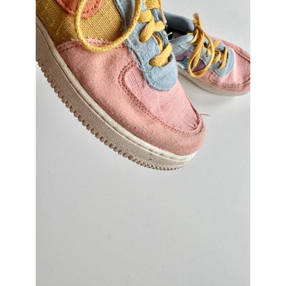 Kids' NIKE Air Force 1 Low 07 LV8 Next Nature 'Sun Club Multi' Sneakers, Size 3Y - Picture 5 of 15